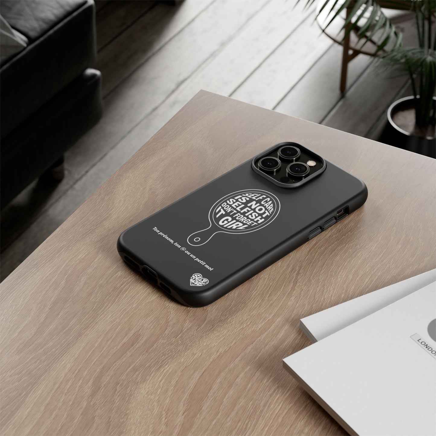 Self Care - Coque iPhone (noir)