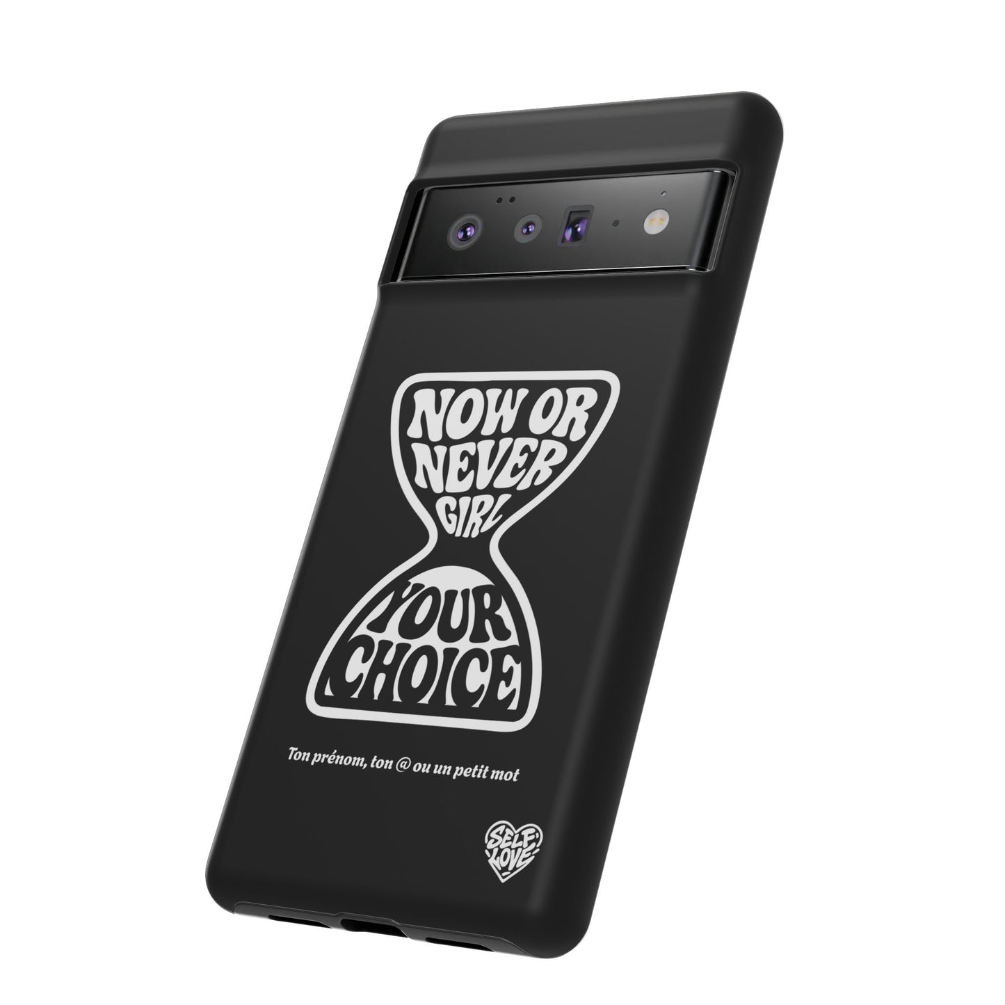 Now Or Never Girl - Coque iPhone (noir)