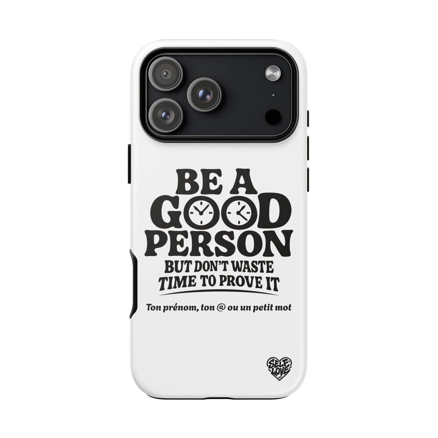 Be A Good Person - Coque iPhone (blanc)