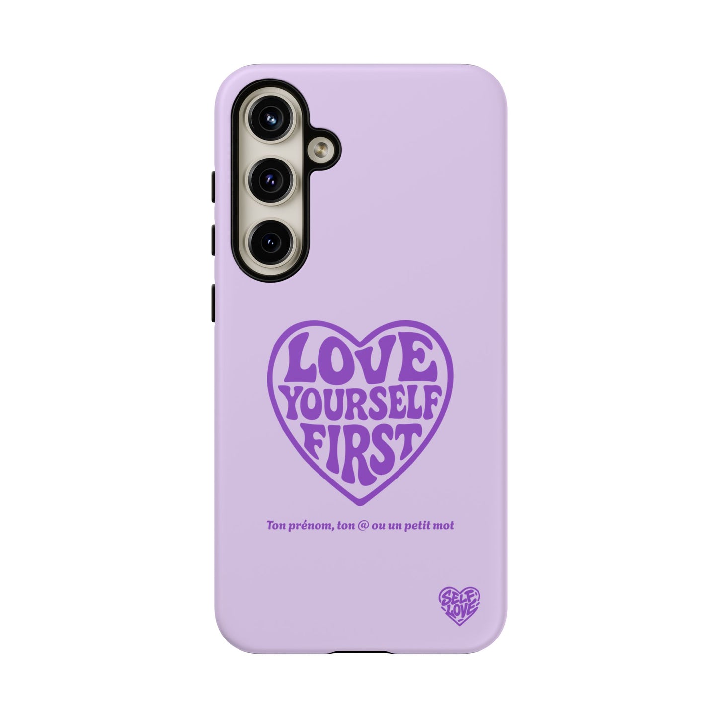 Love Yourself First - Coque Samsung (violet)