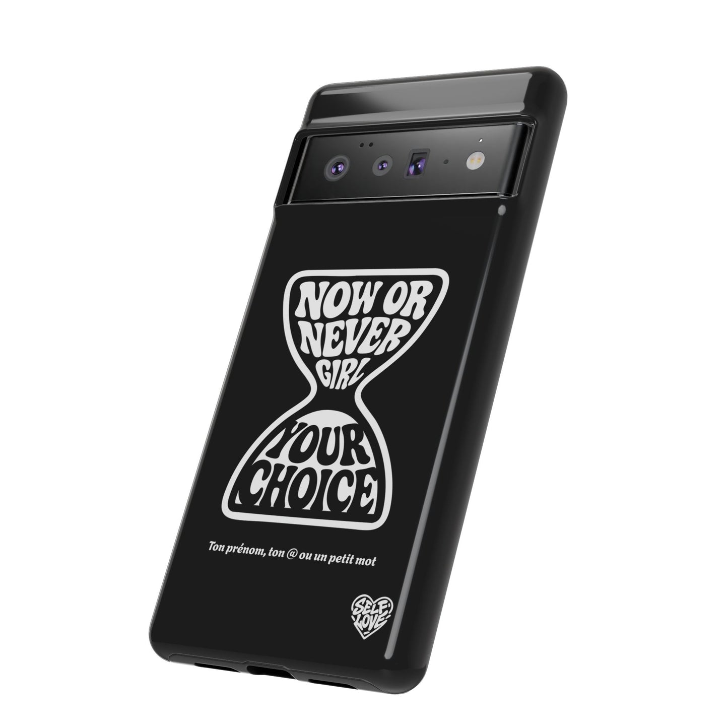 Now Or Never Girl - Coque iPhone (noir)