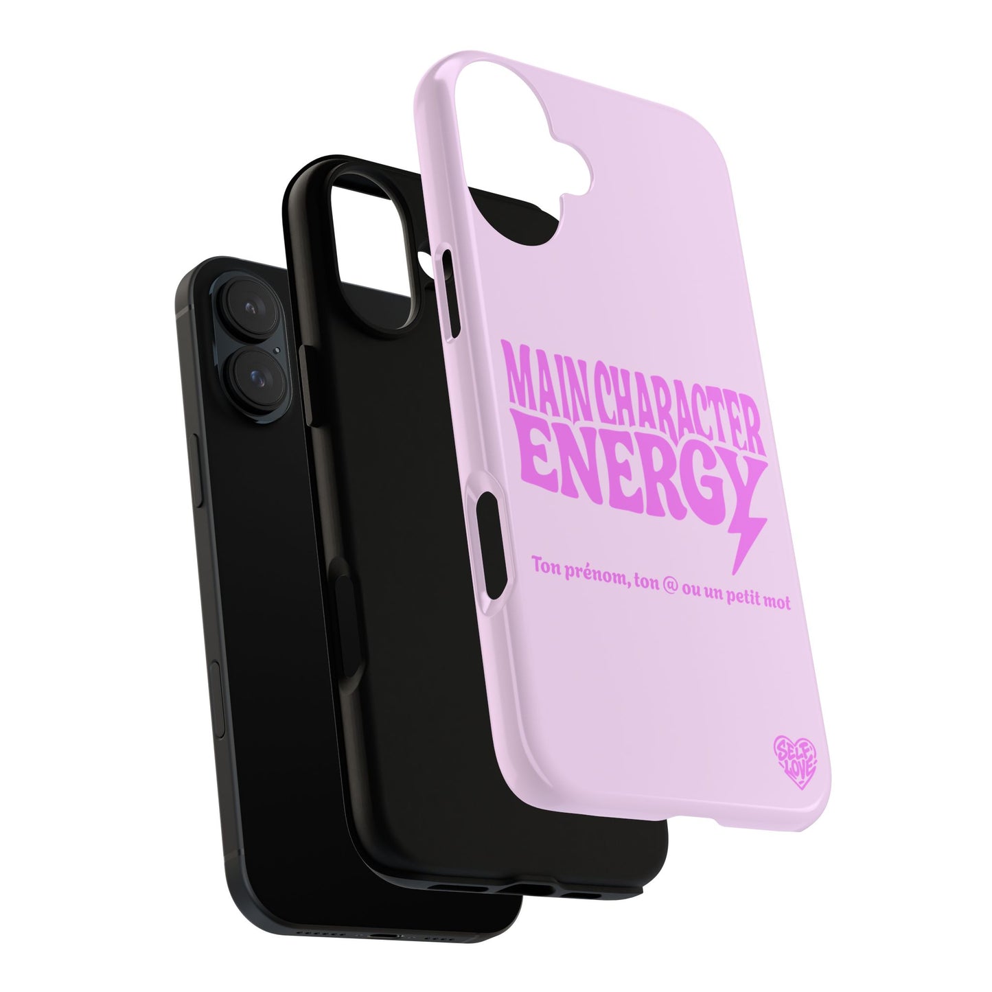 Main Character Energy - Coque iPhone (rose)