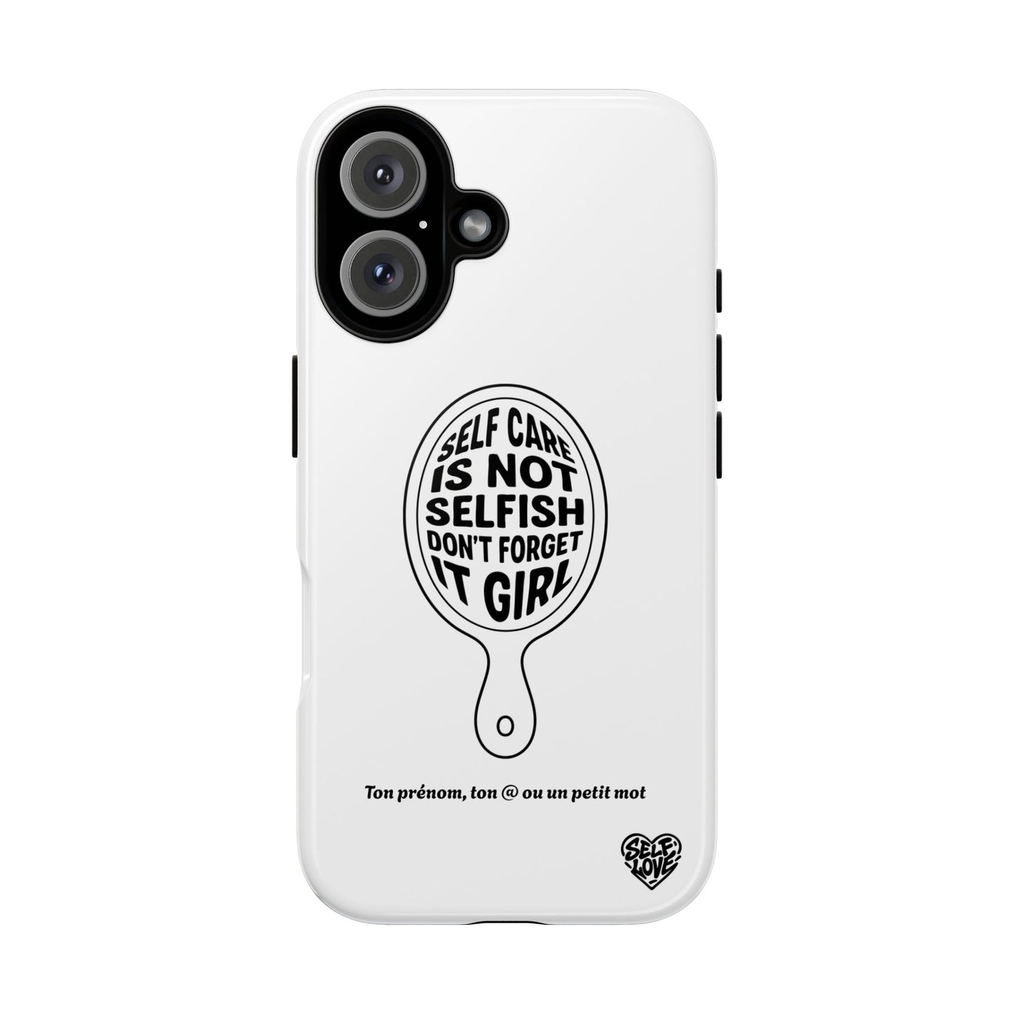 Self Care - Coque iPhone (blanc)