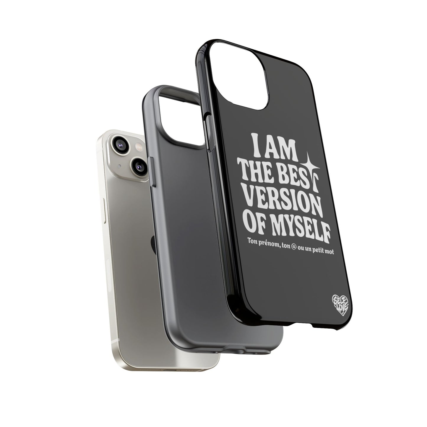 I Am The Best Version Of Myself - Coque iPhone (noir)