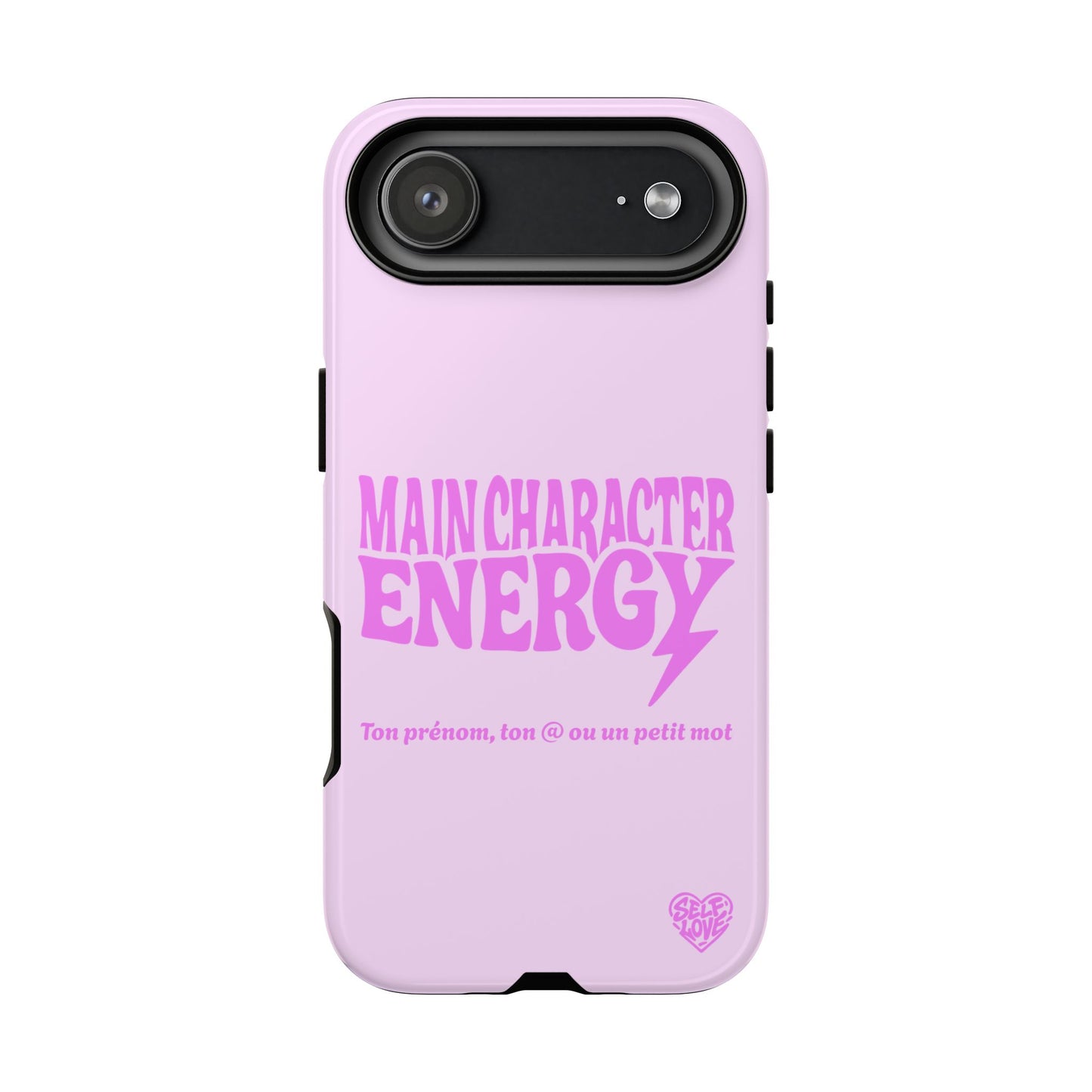 Main Character Energy - Coque iPhone (rose)