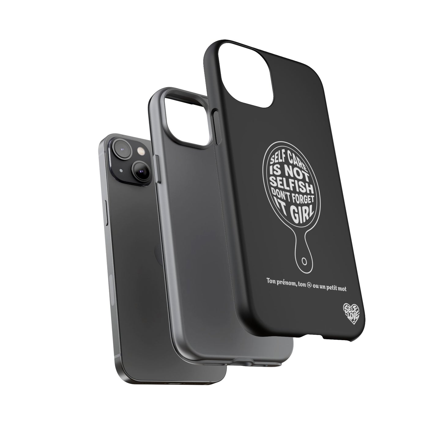 Self Care - Coque iPhone (noir)