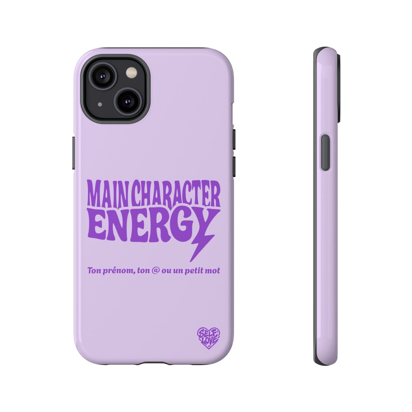 Main Character Energy - Coque iPhone (violet)