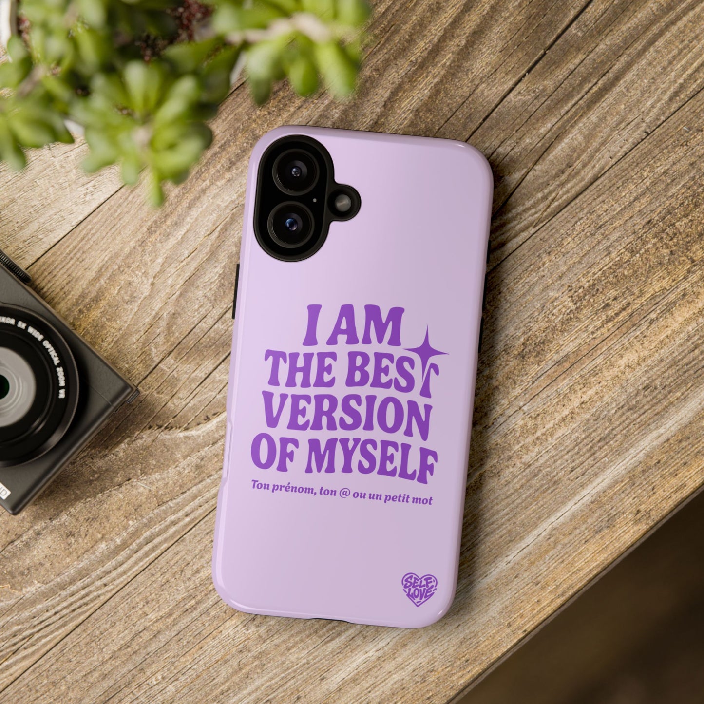 I Am The Best Version Of Myself - Coque iPhone (violet)