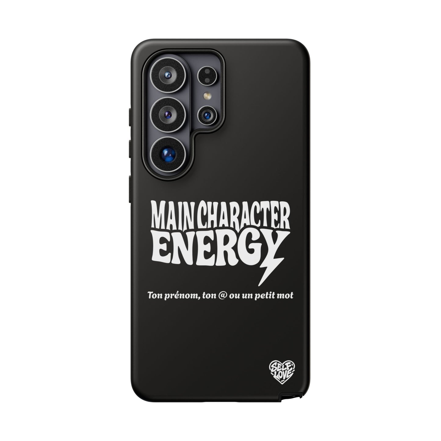 Main Character Energy - Coque Samsung (noir)
