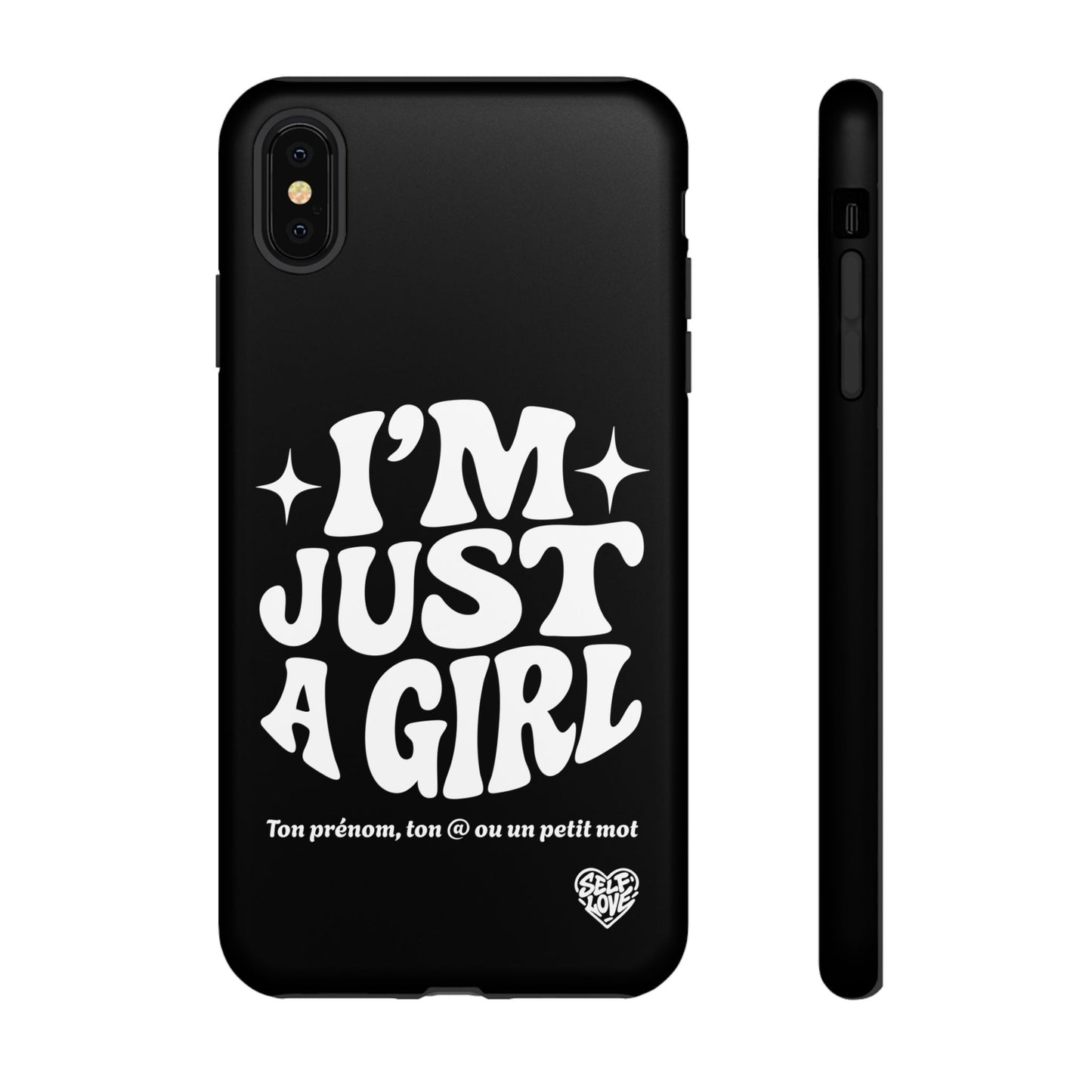 Im Just A Girl - Coque iPhone (noir)