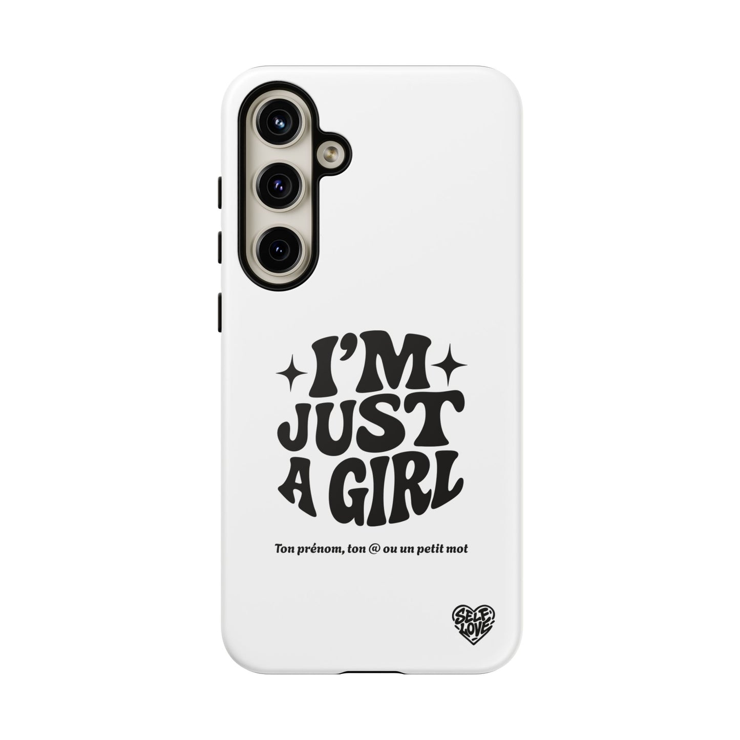 Im Just A Girl - Coque Samsung (blanc)