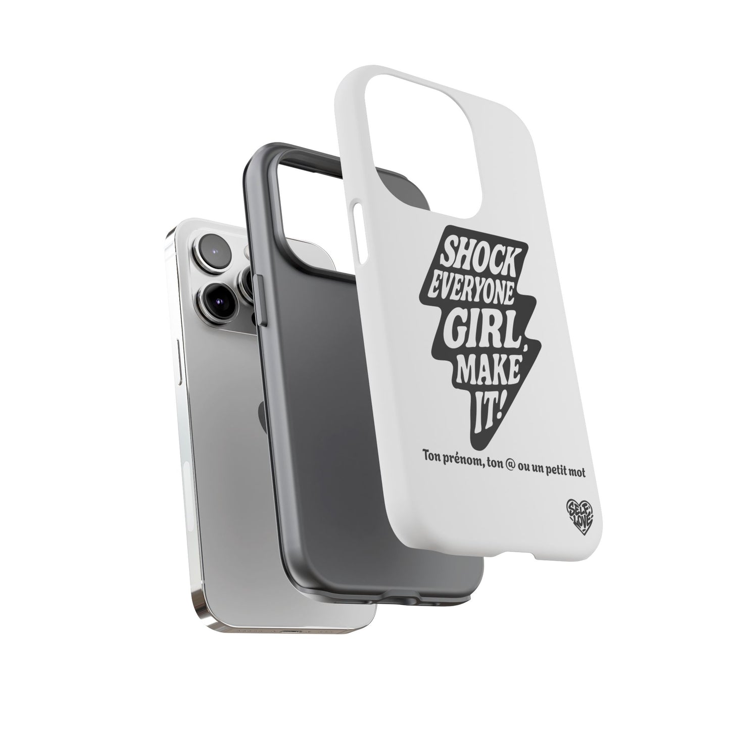 Shock Everyone - Coque iPhone (blanc)
