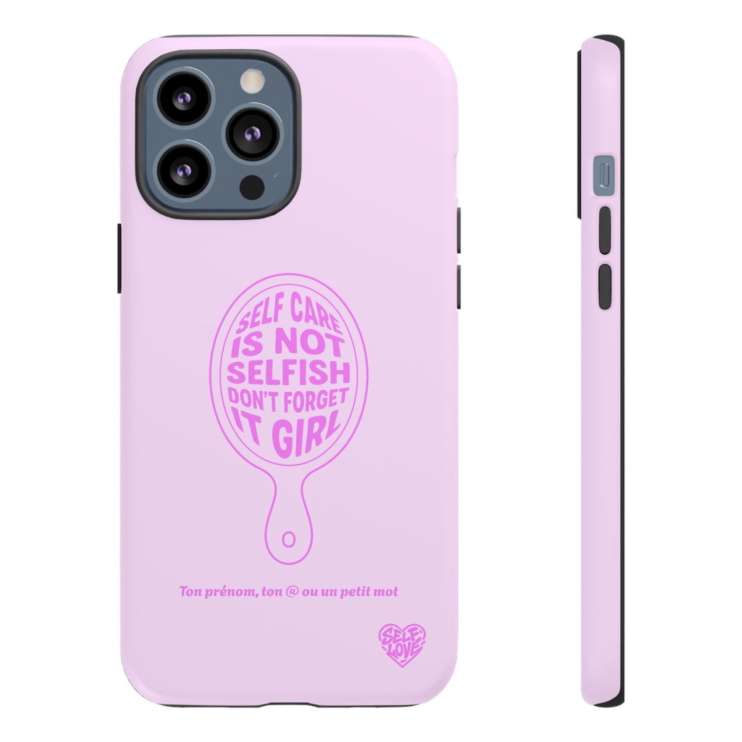 Self Care - Coque iPhone (rose)