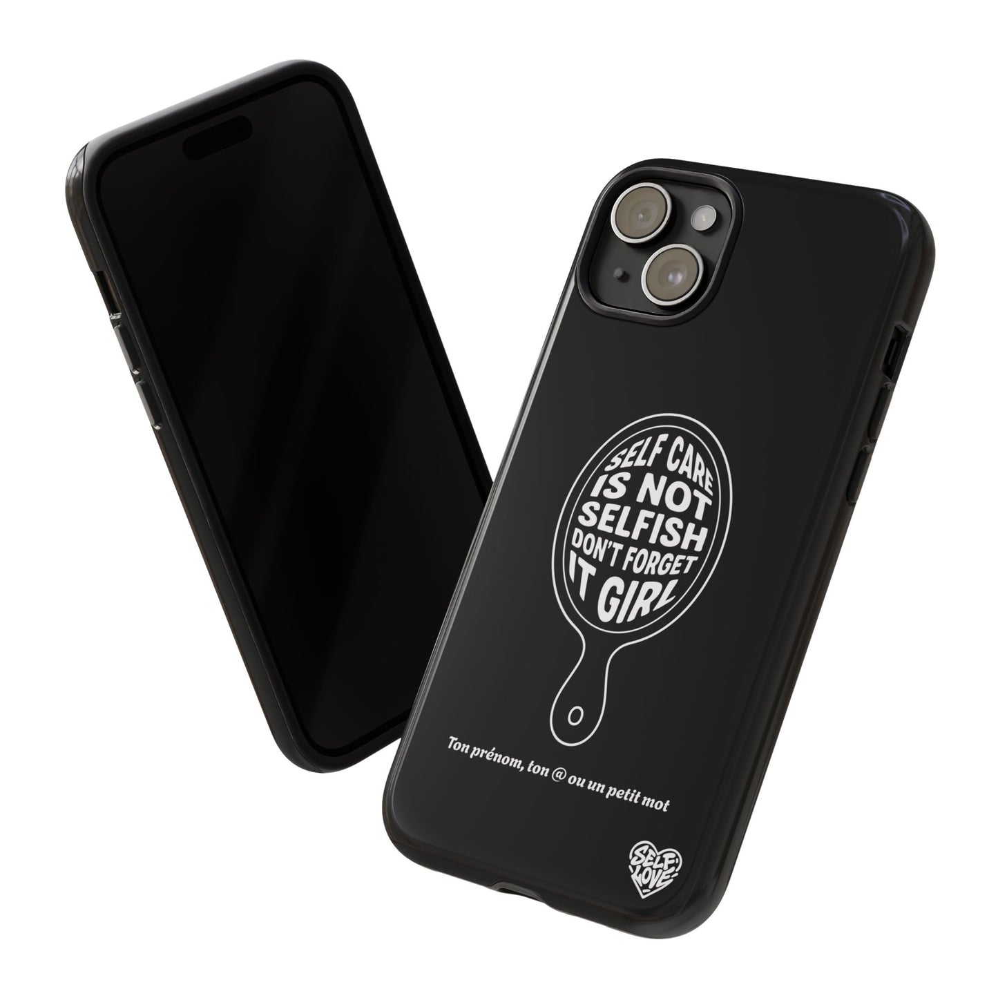 Self Care - Coque iPhone (noir)