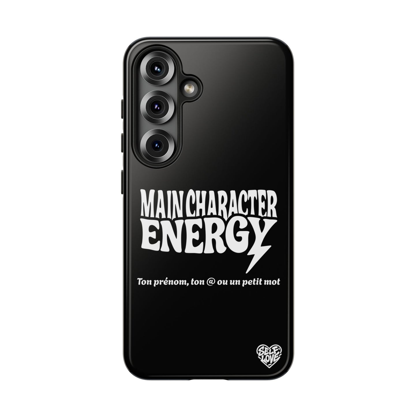 Main Character Energy - Coque Samsung (noir)