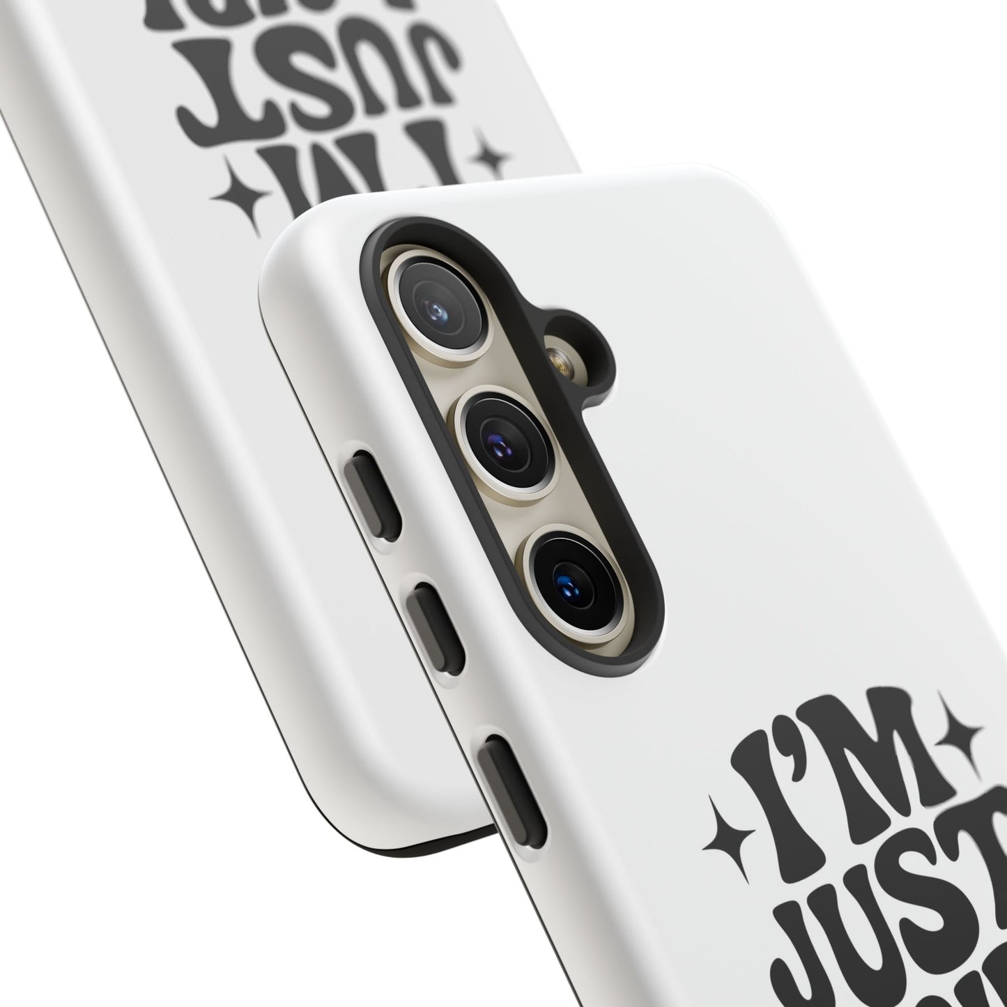 Im Just A Girl - Coque Samsung (blanc)