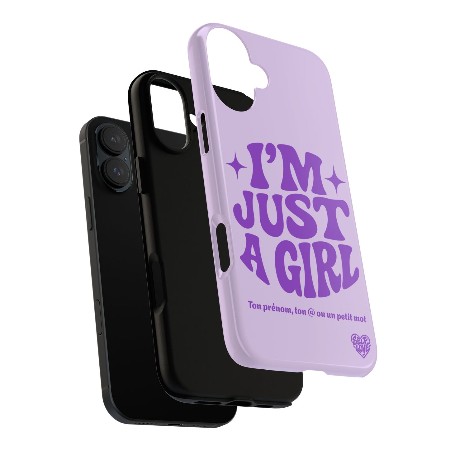 Im Just A Girl - Coque iPhone (violet)