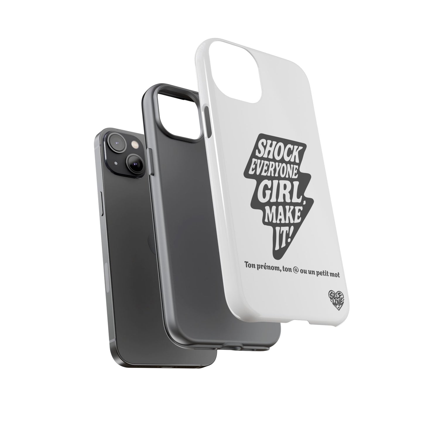 Shock Everyone - Coque iPhone (blanc)