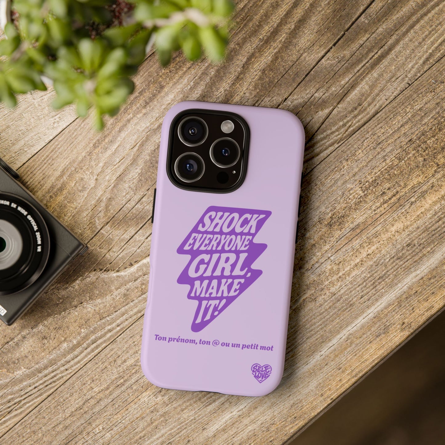 Shock Everyone - Coque iPhone (violet)