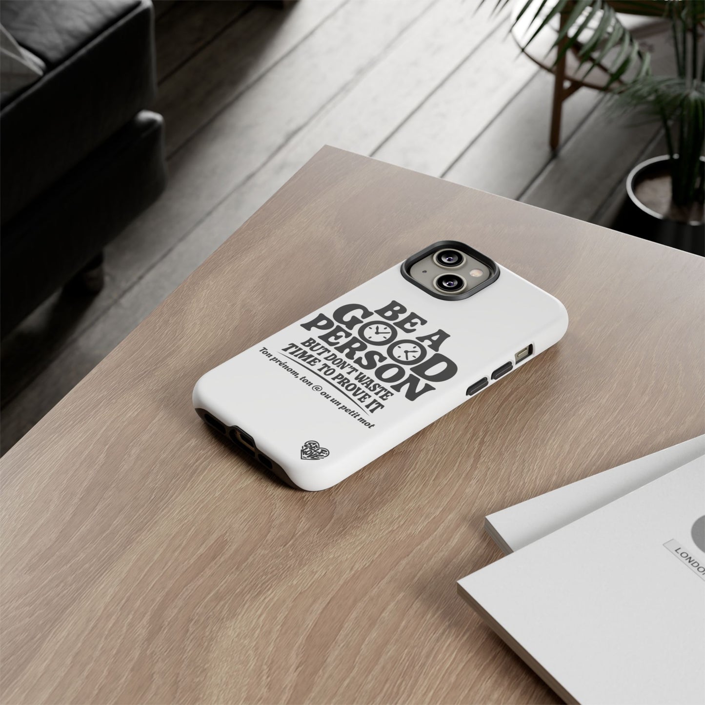Be A Good Person - Coque iPhone (blanc)