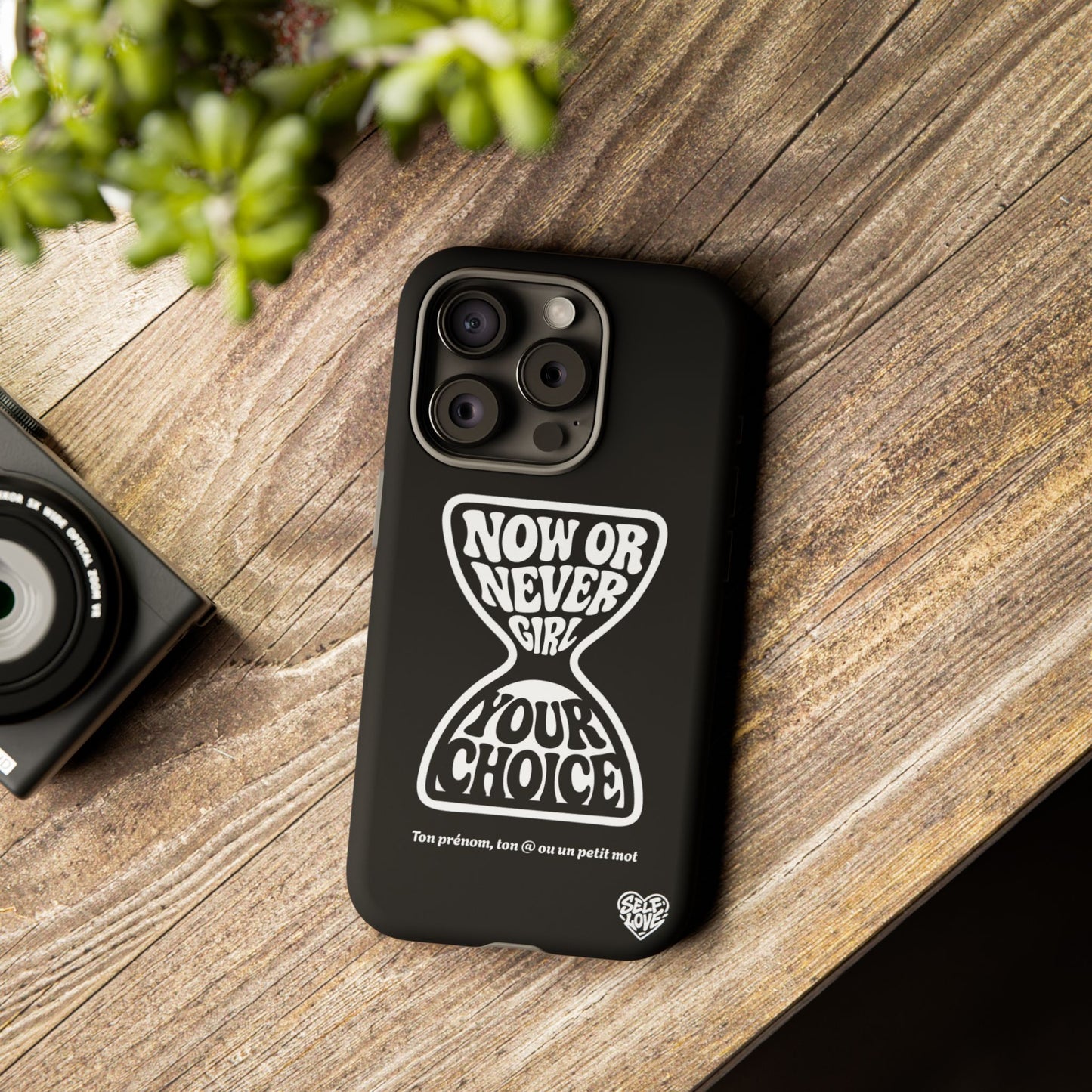 Now Or Never Girl - Coque iPhone (noir)