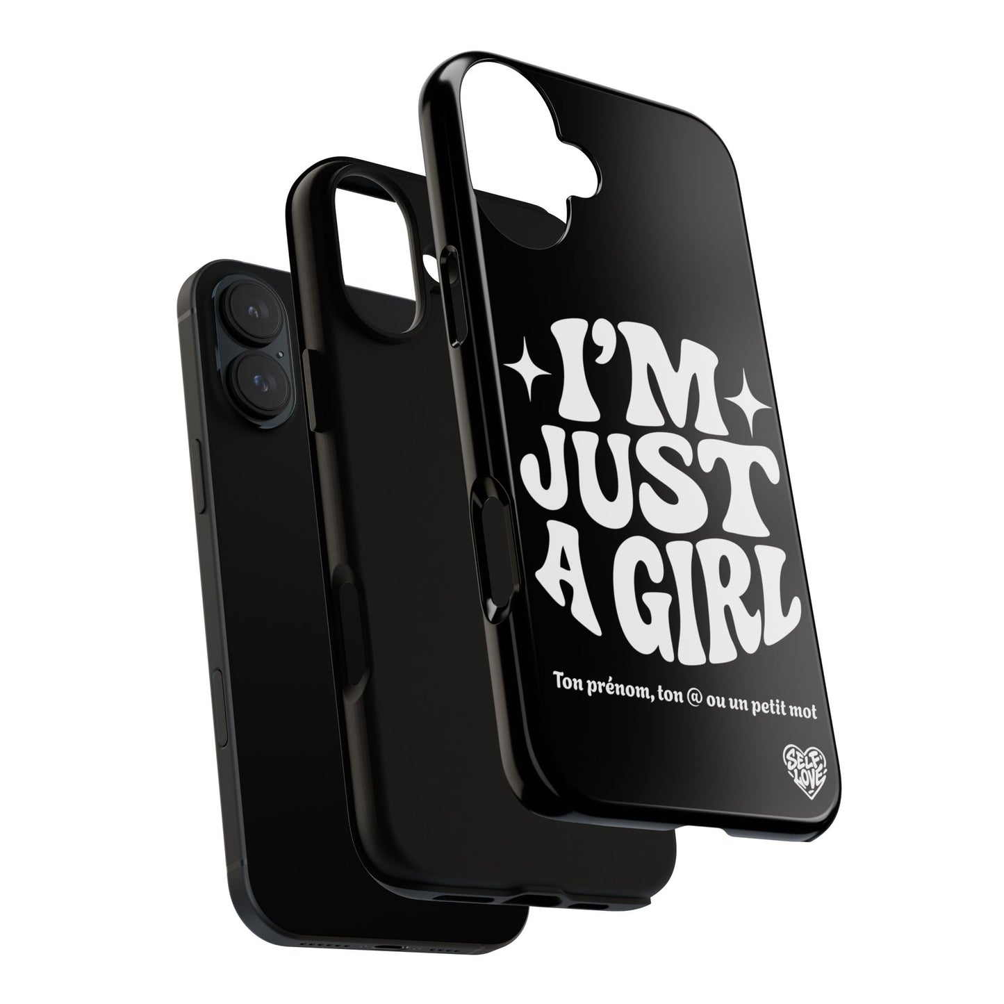 Im Just A Girl - Coque iPhone (noir)