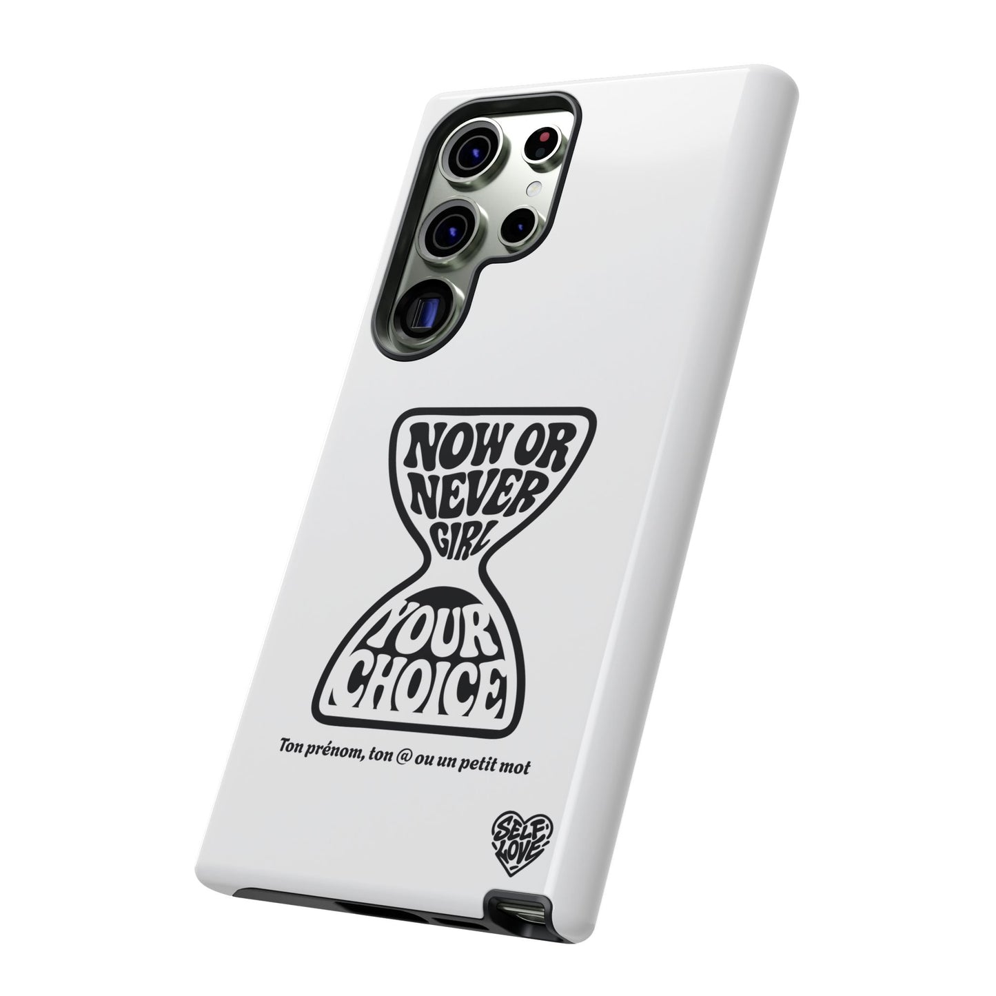Now Or Never Girl - Coque Samsung (blanc)