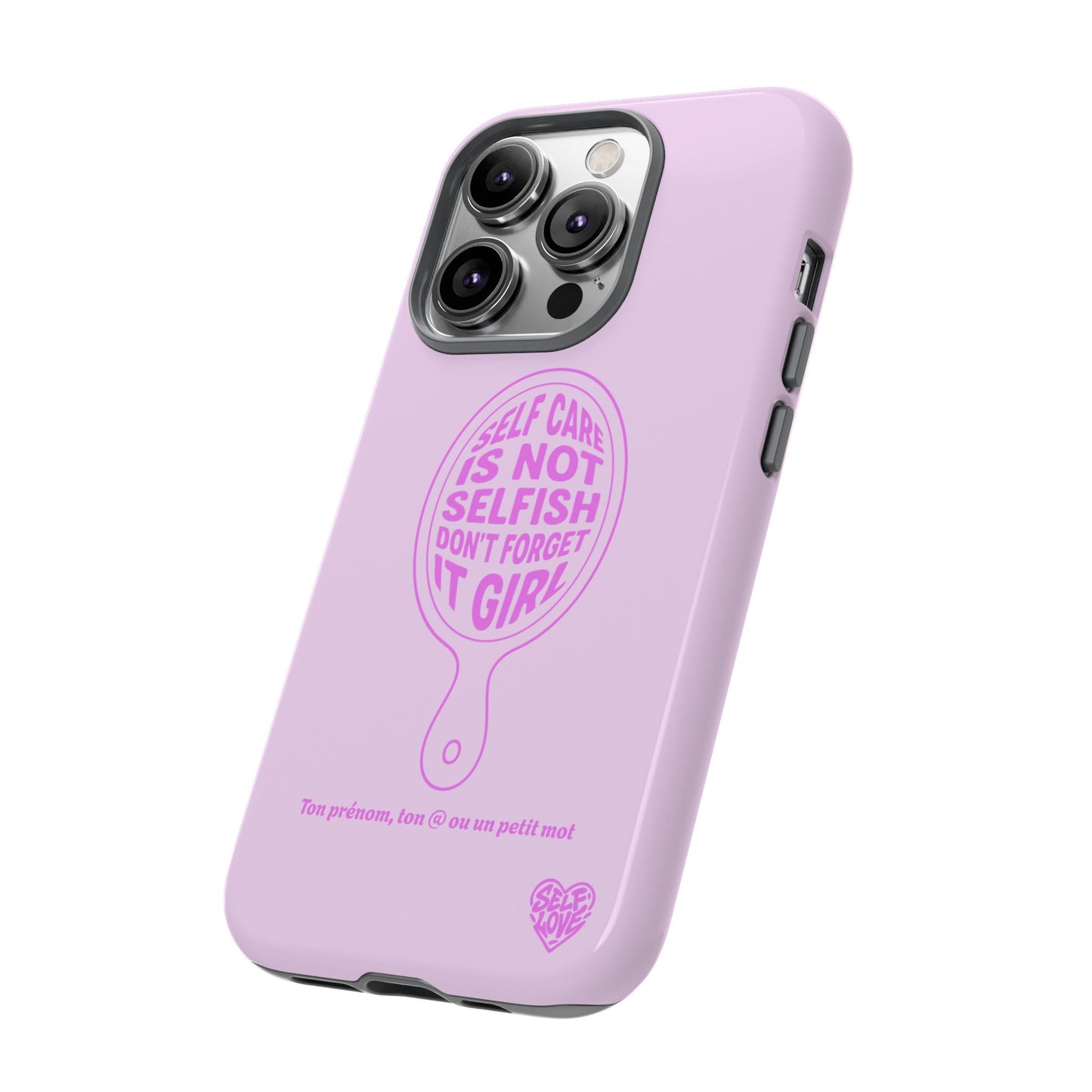 Self Care - Coque iPhone (rose)