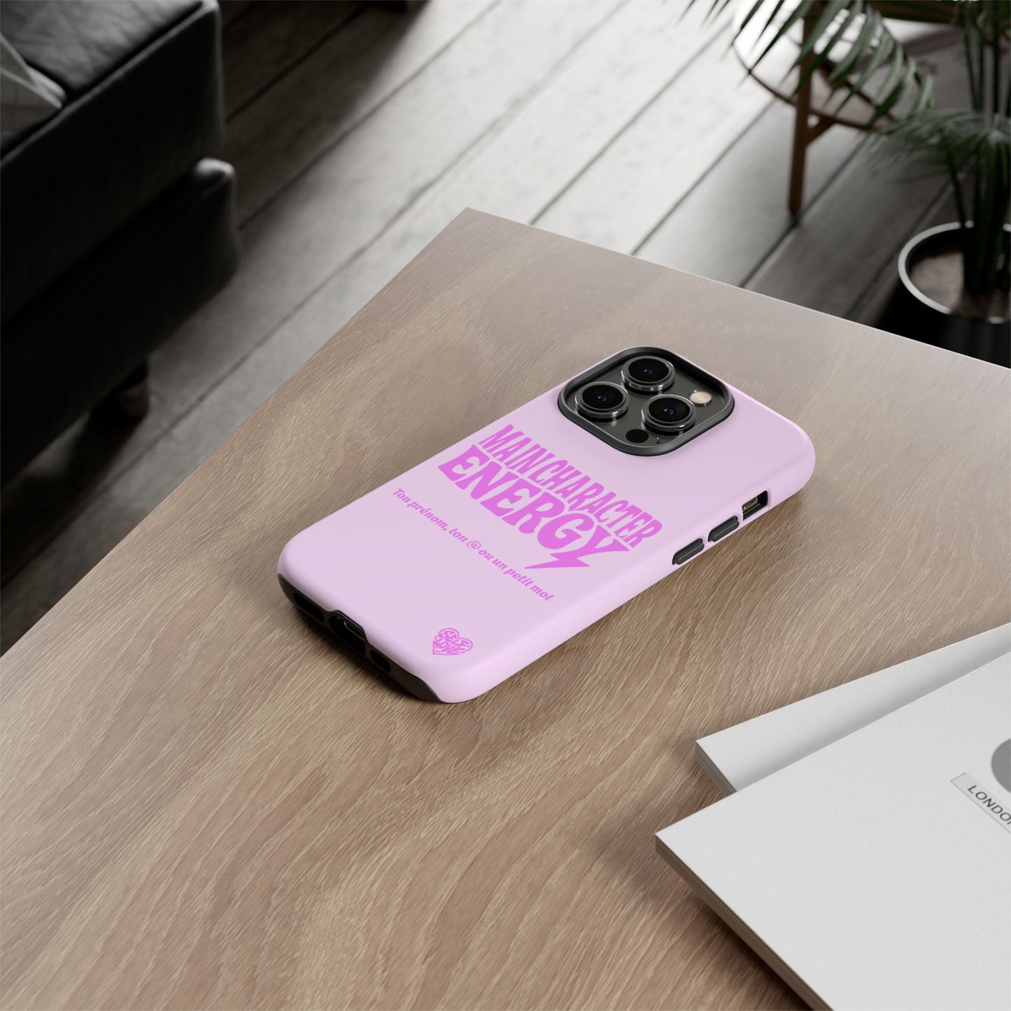 Main Character Energy - Coque iPhone (rose)