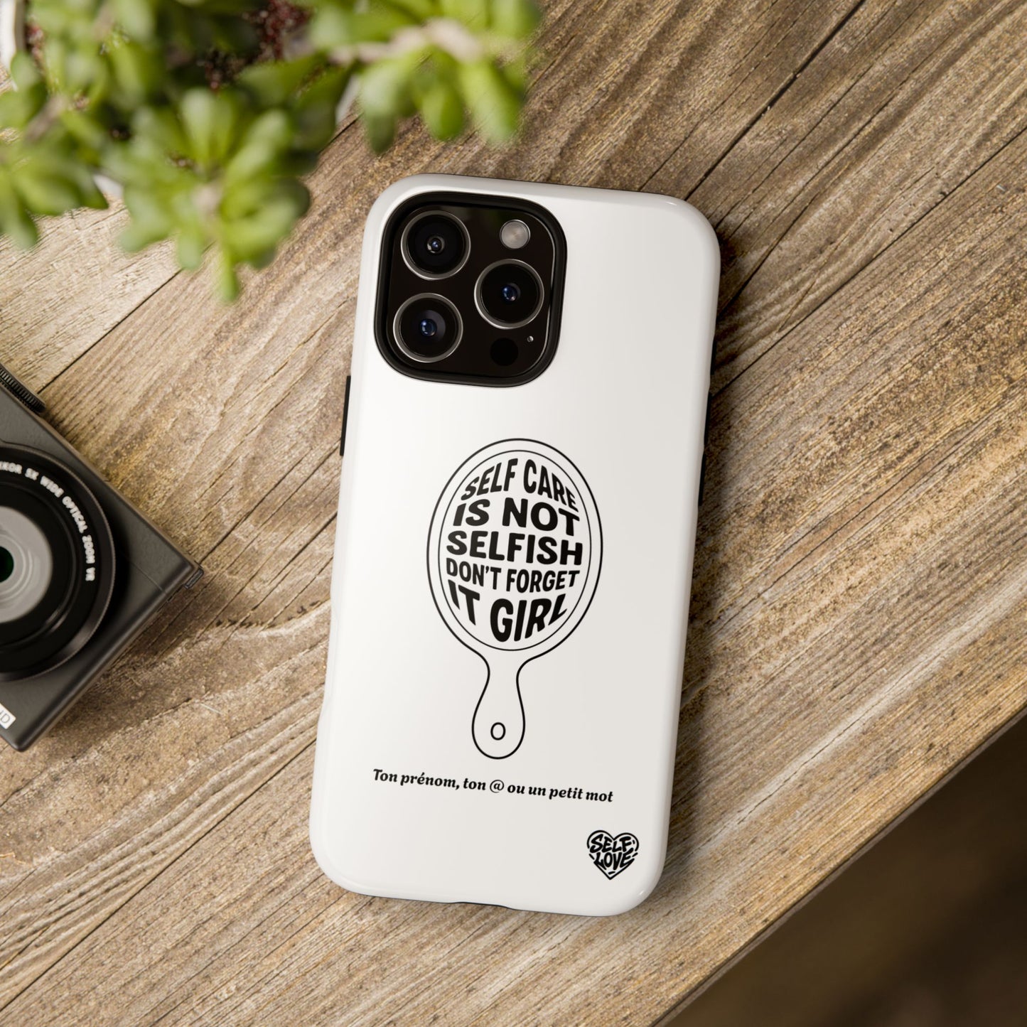 Self Care - Coque iPhone (blanc)