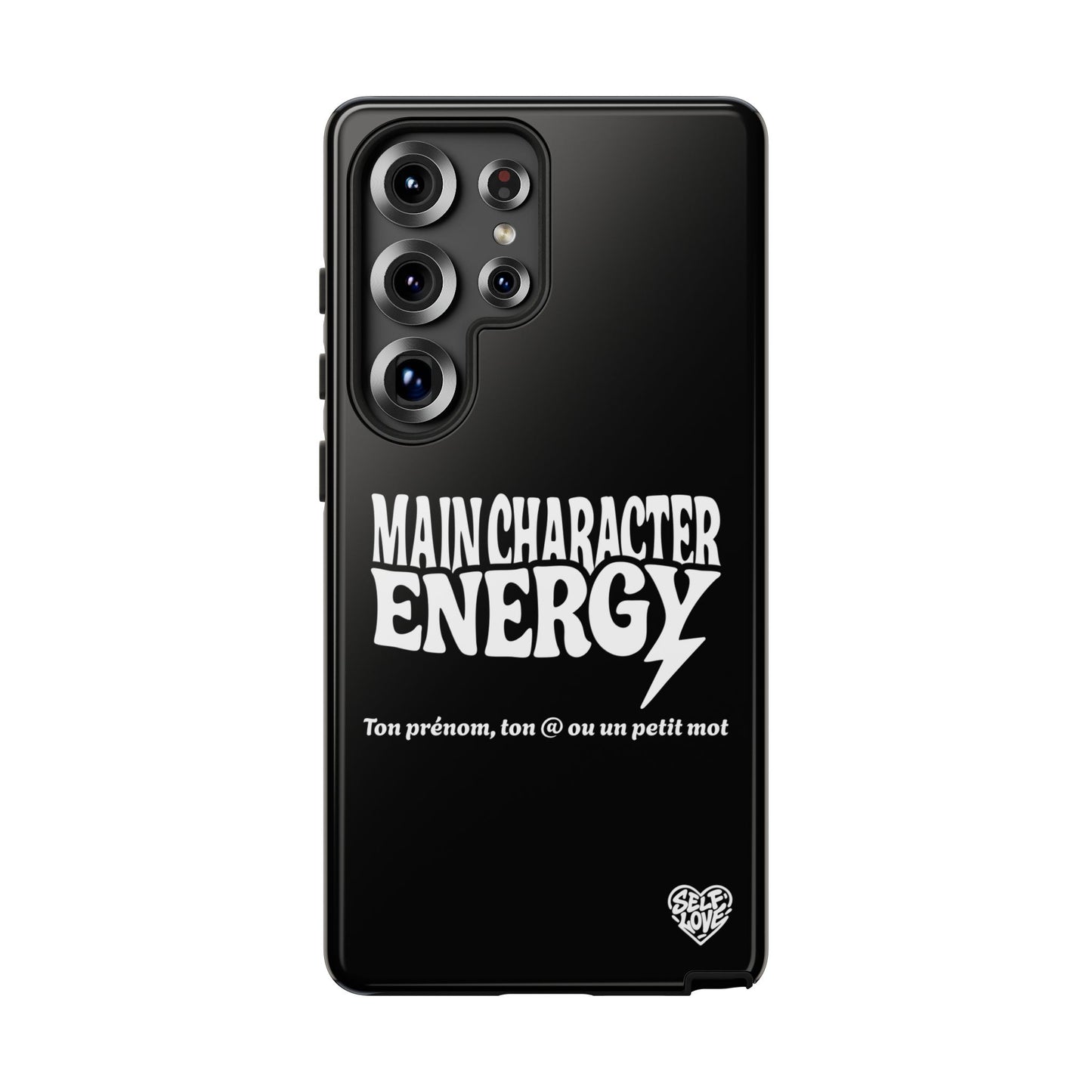 Main Character Energy - Coque Samsung (noir)