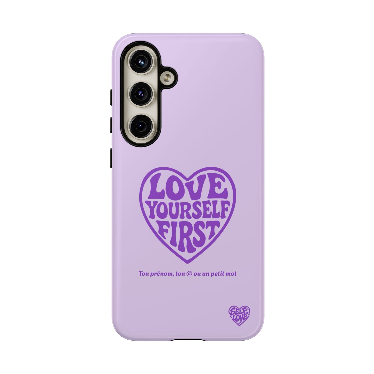 Love Yourself First - Coque Samsung (violet)