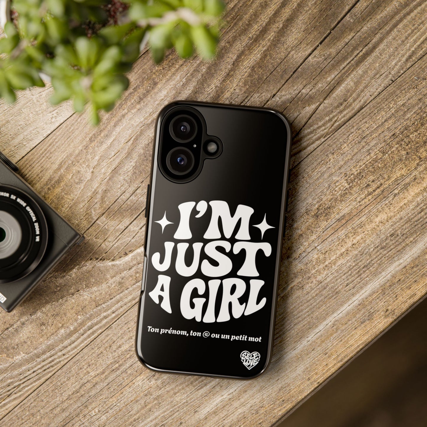 Im Just A Girl - Coque iPhone (noir)