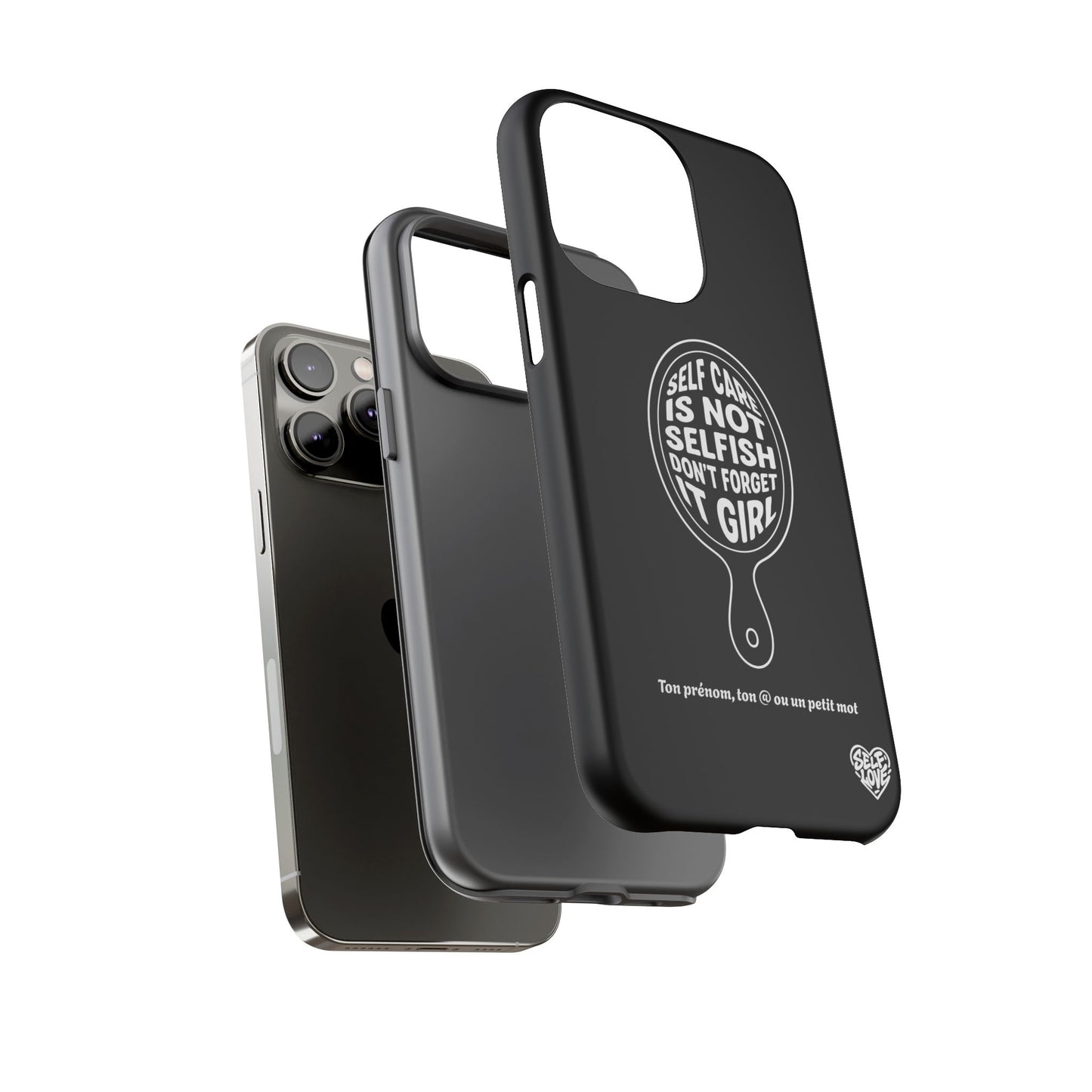 Self Care - Coque iPhone (noir)