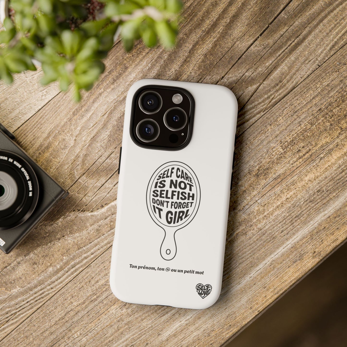 Self Care - Coque iPhone (blanc)