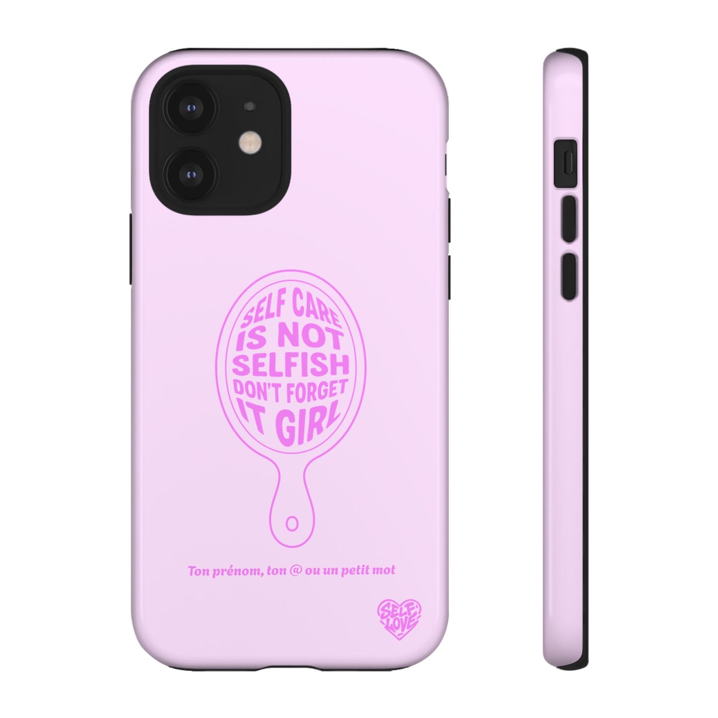 Self Care - Coque iPhone (rose)