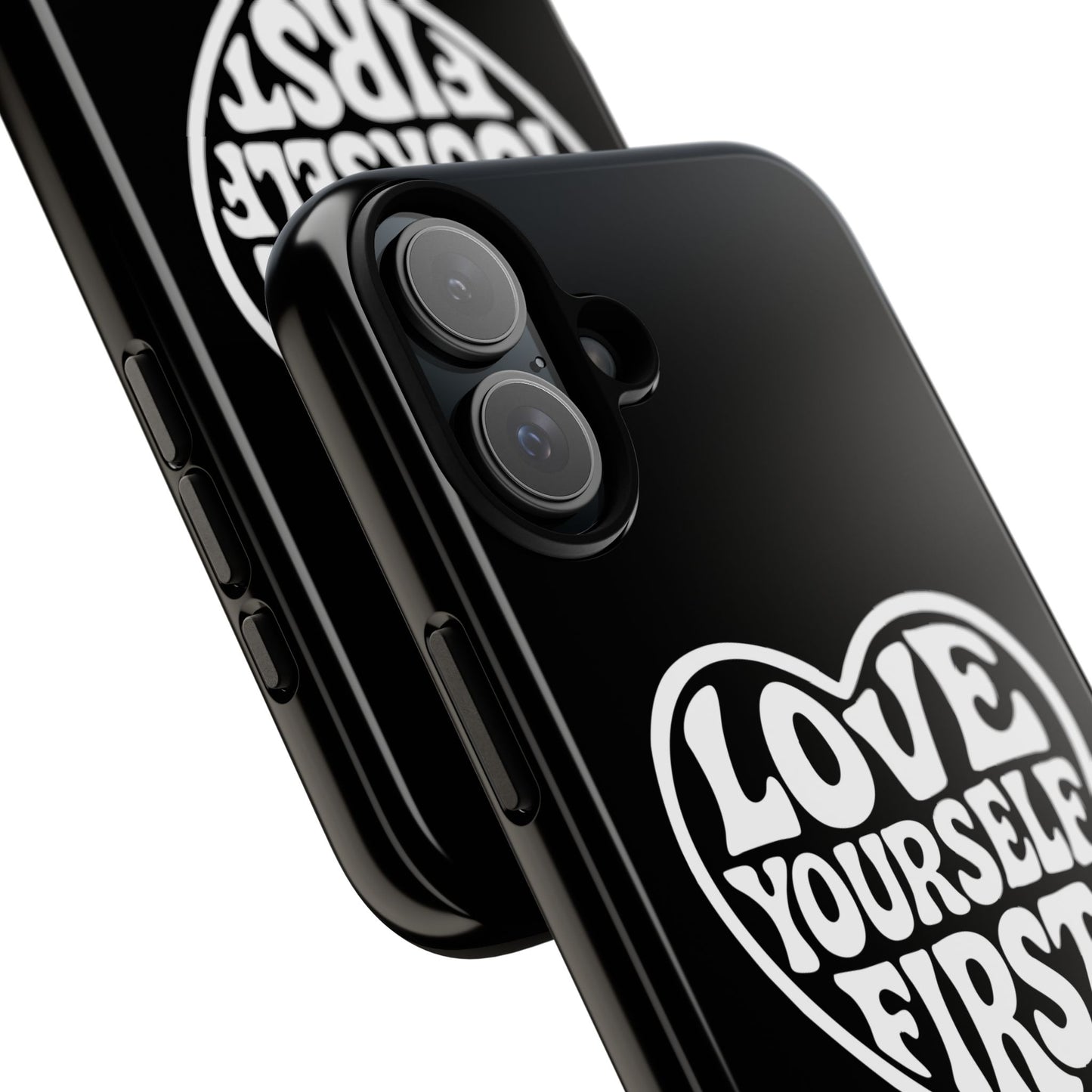 Love Yourself First - Coque iPhone (noir)