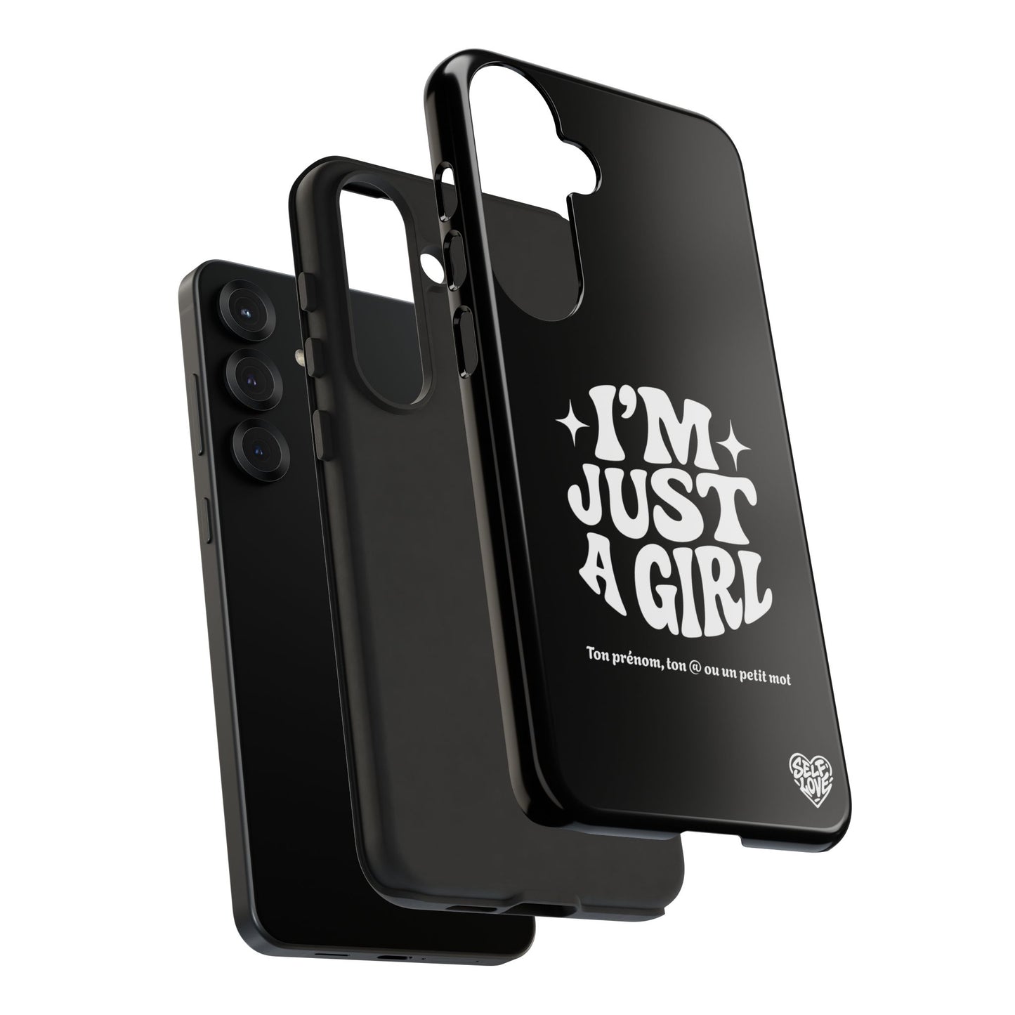 Im Just A Girl - Coque Samsung (noir)