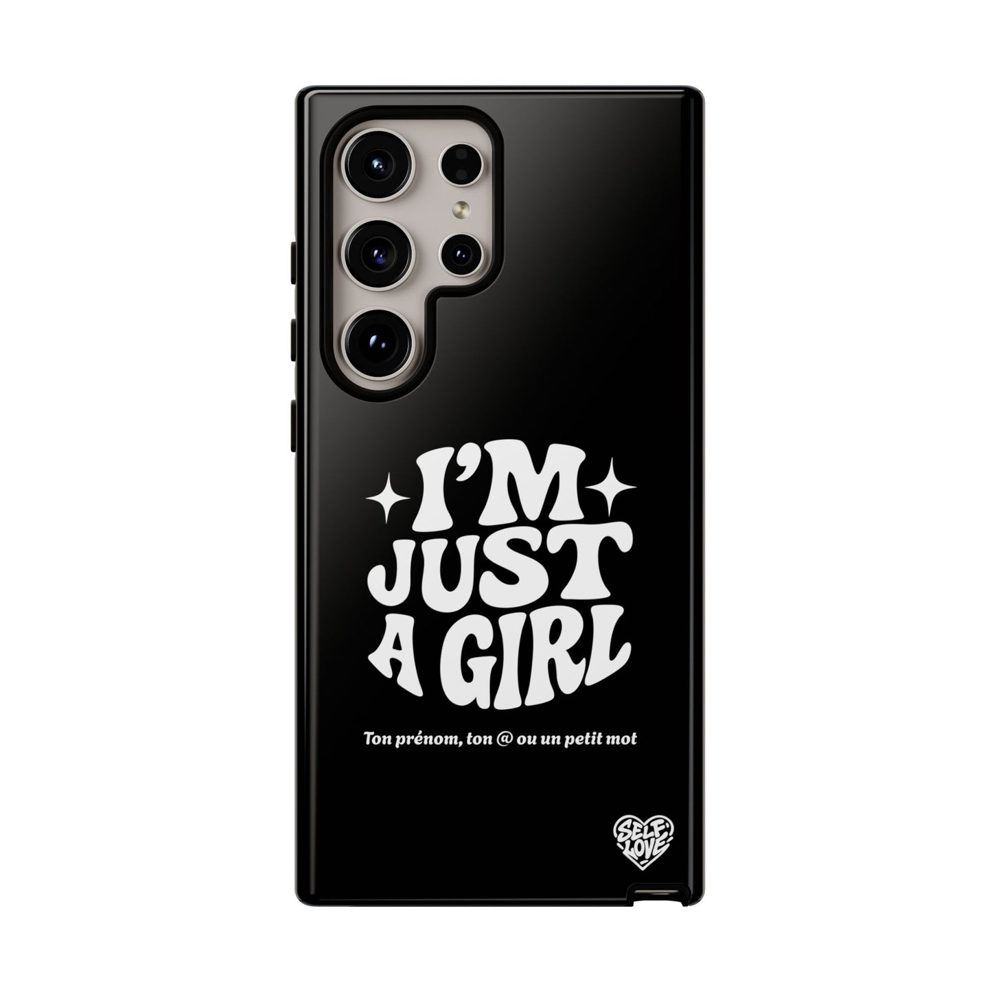 Im Just A Girl - Coque Samsung (noir)
