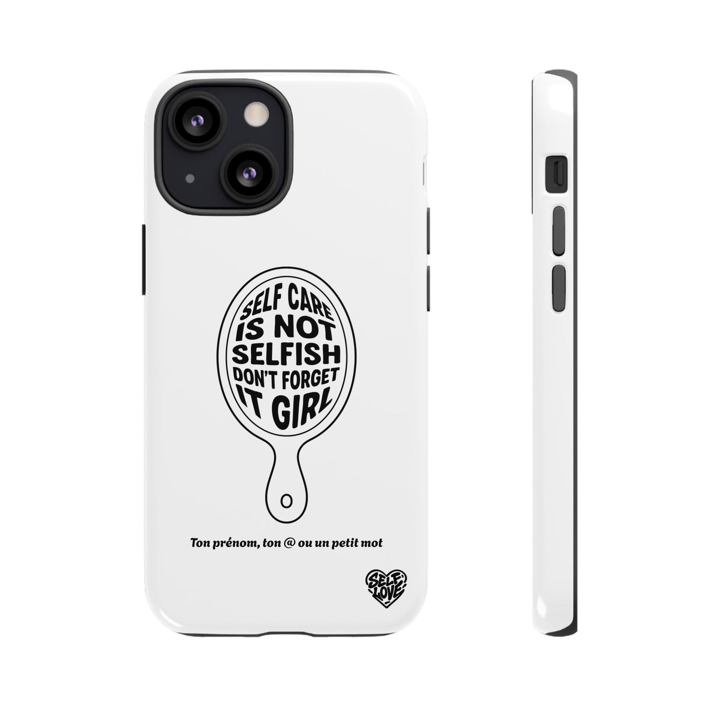 Self Care - Coque iPhone (blanc)