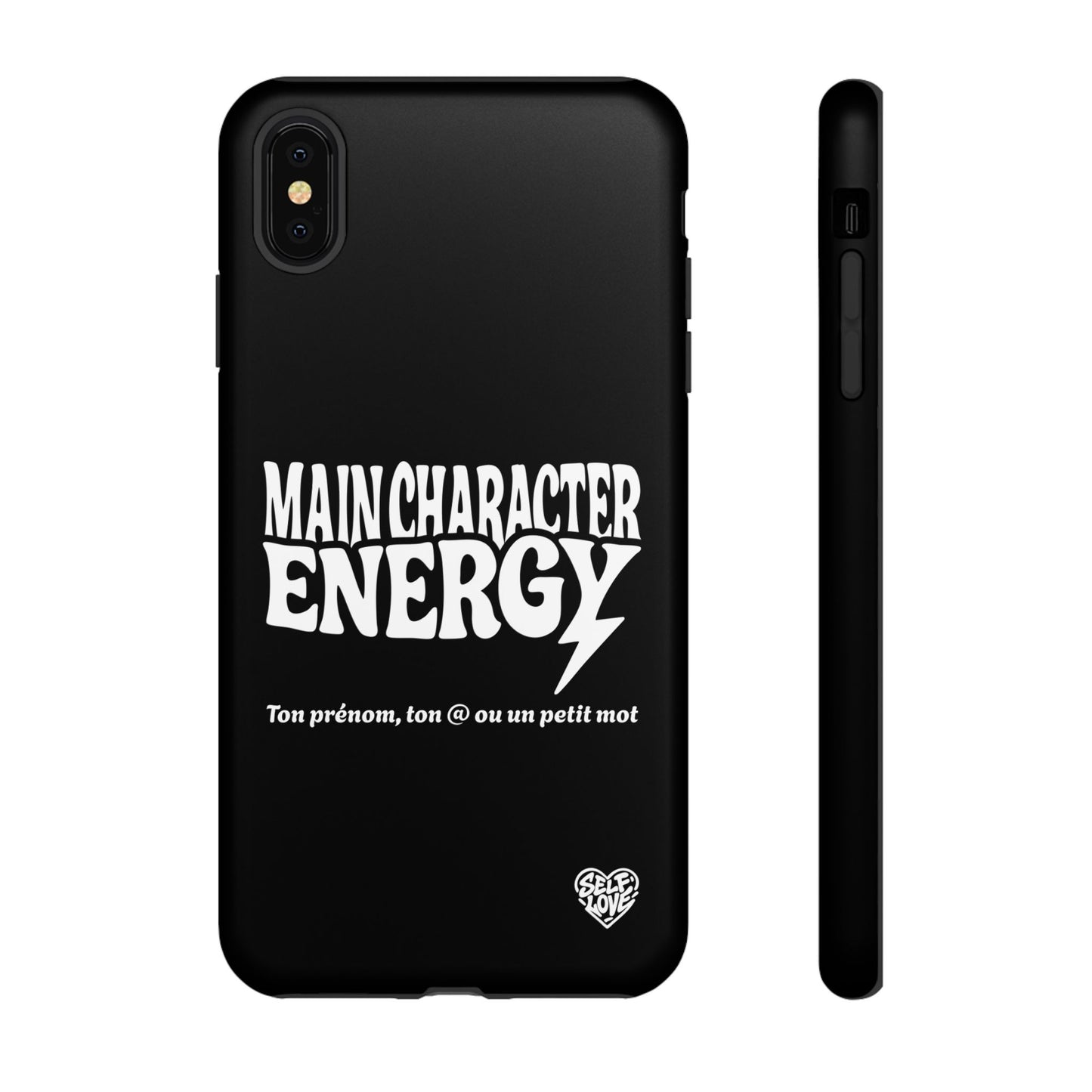 Main Character Energy - Coque iPhone (noir)