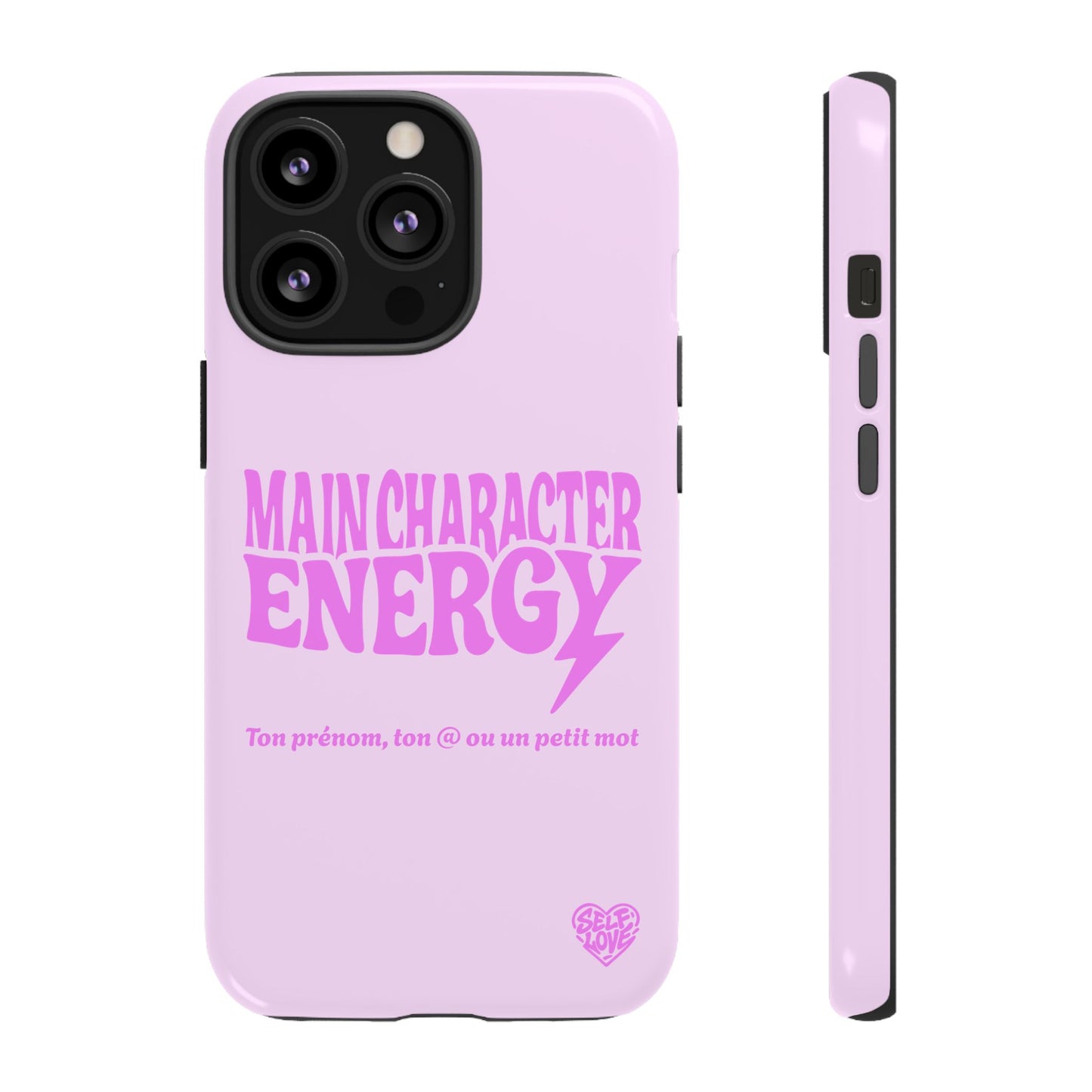 Main Character Energy - Coque iPhone (rose)