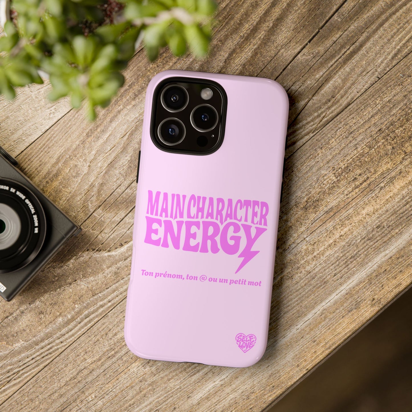 Main Character Energy - Coque iPhone (rose)