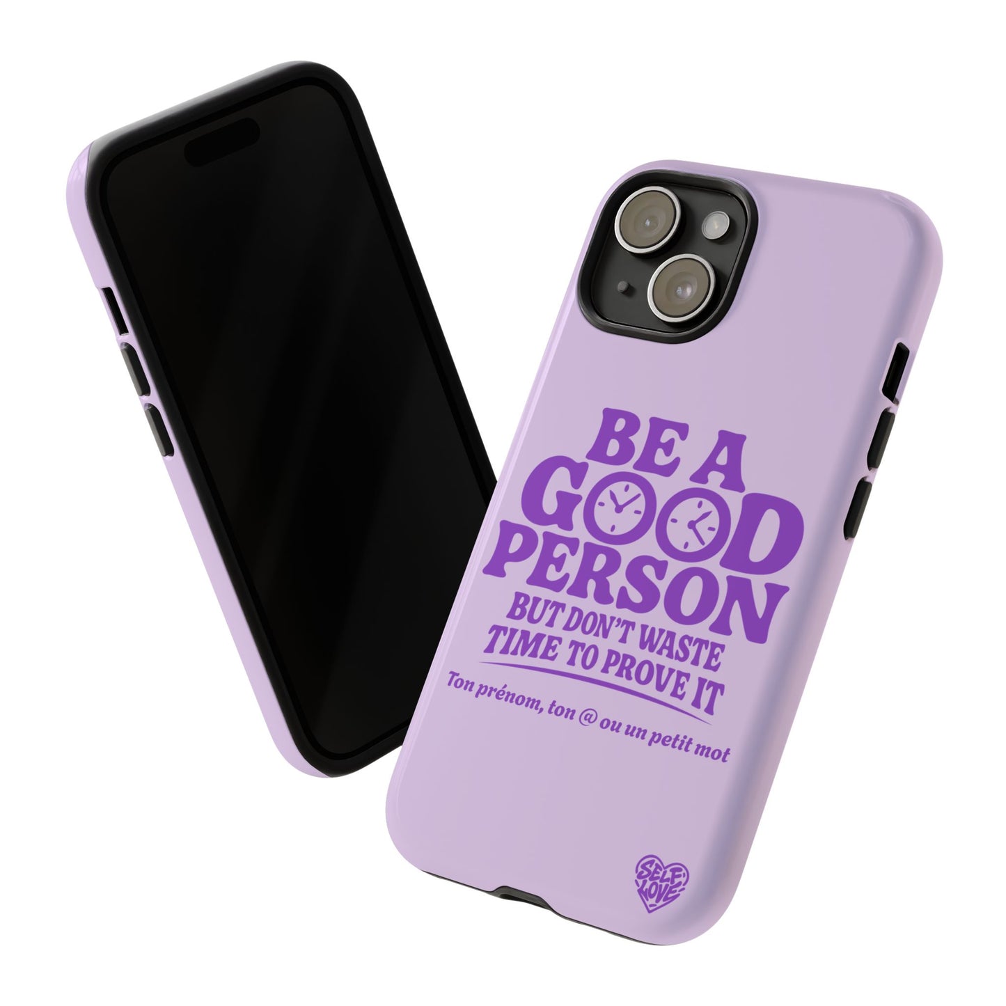 Be A Good Person - Coque iPhone (violet)