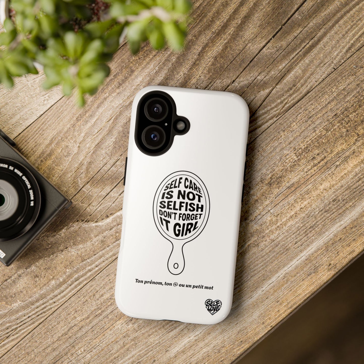 Self Care - Coque iPhone (blanc)
