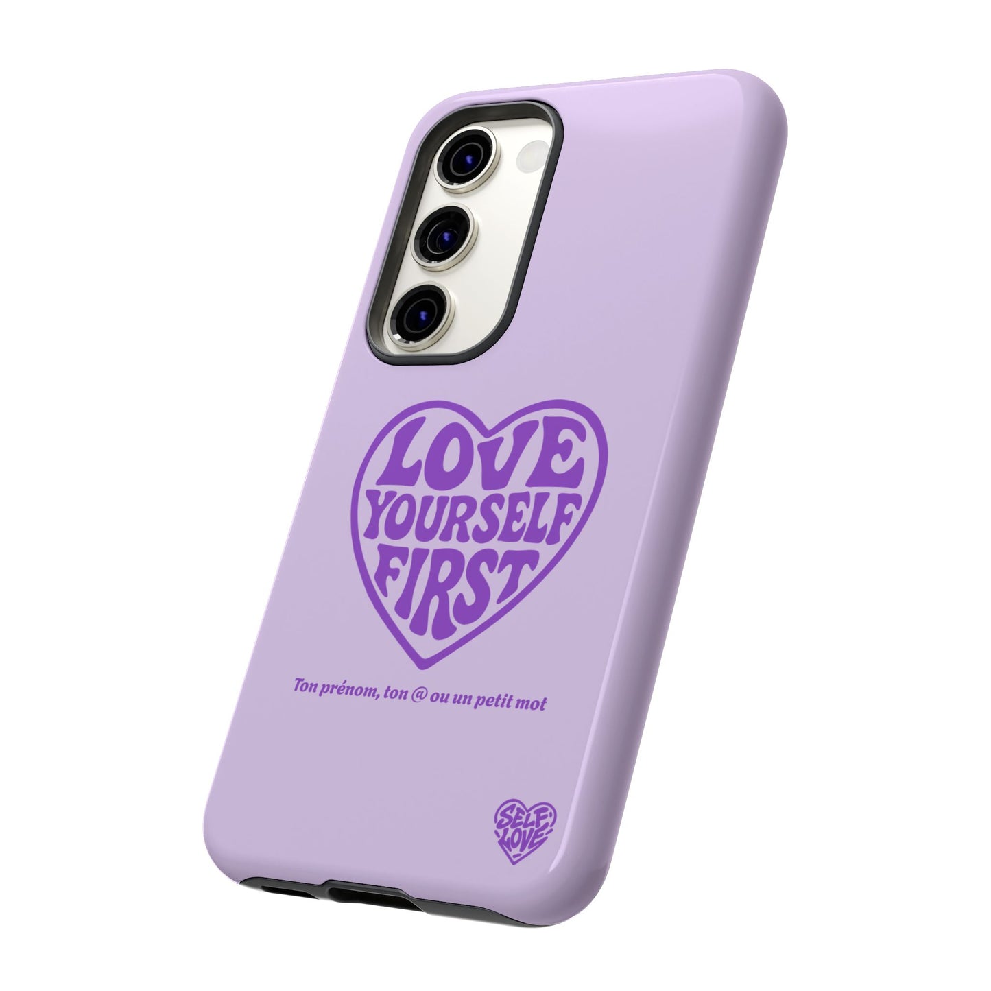Love Yourself First - Coque Samsung (violet)