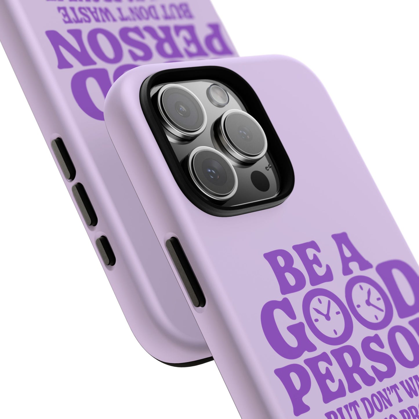 Be A Good Person - Coque iPhone (violet)