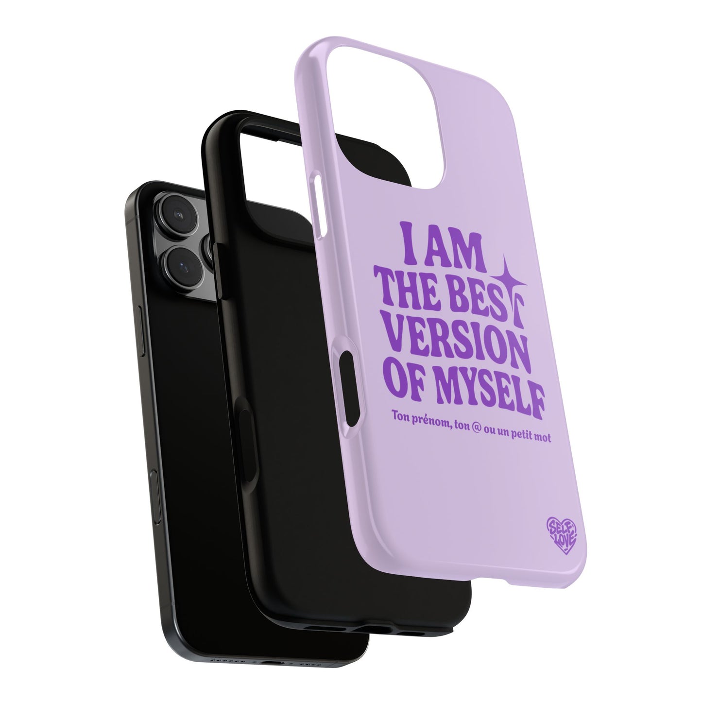 I Am The Best Version Of Myself - Coque iPhone (violet)