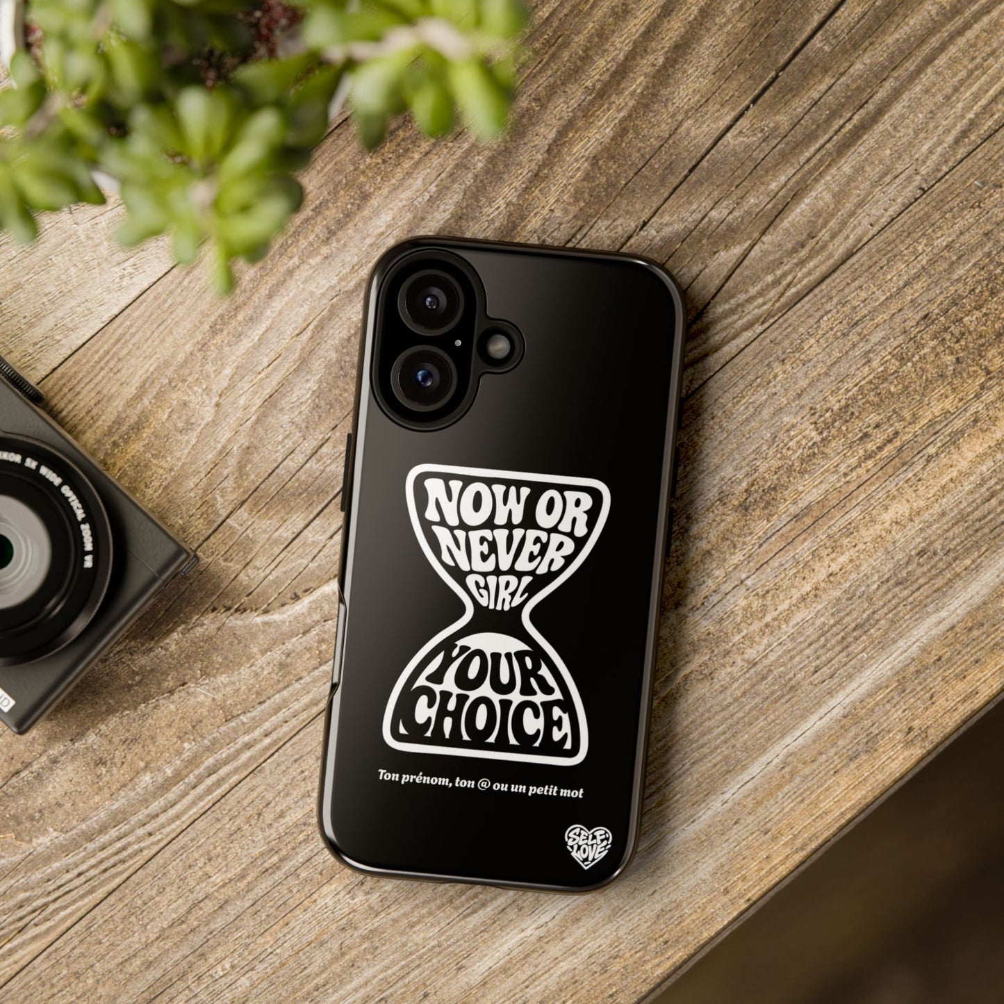 Now Or Never Girl - Coque iPhone (noir)