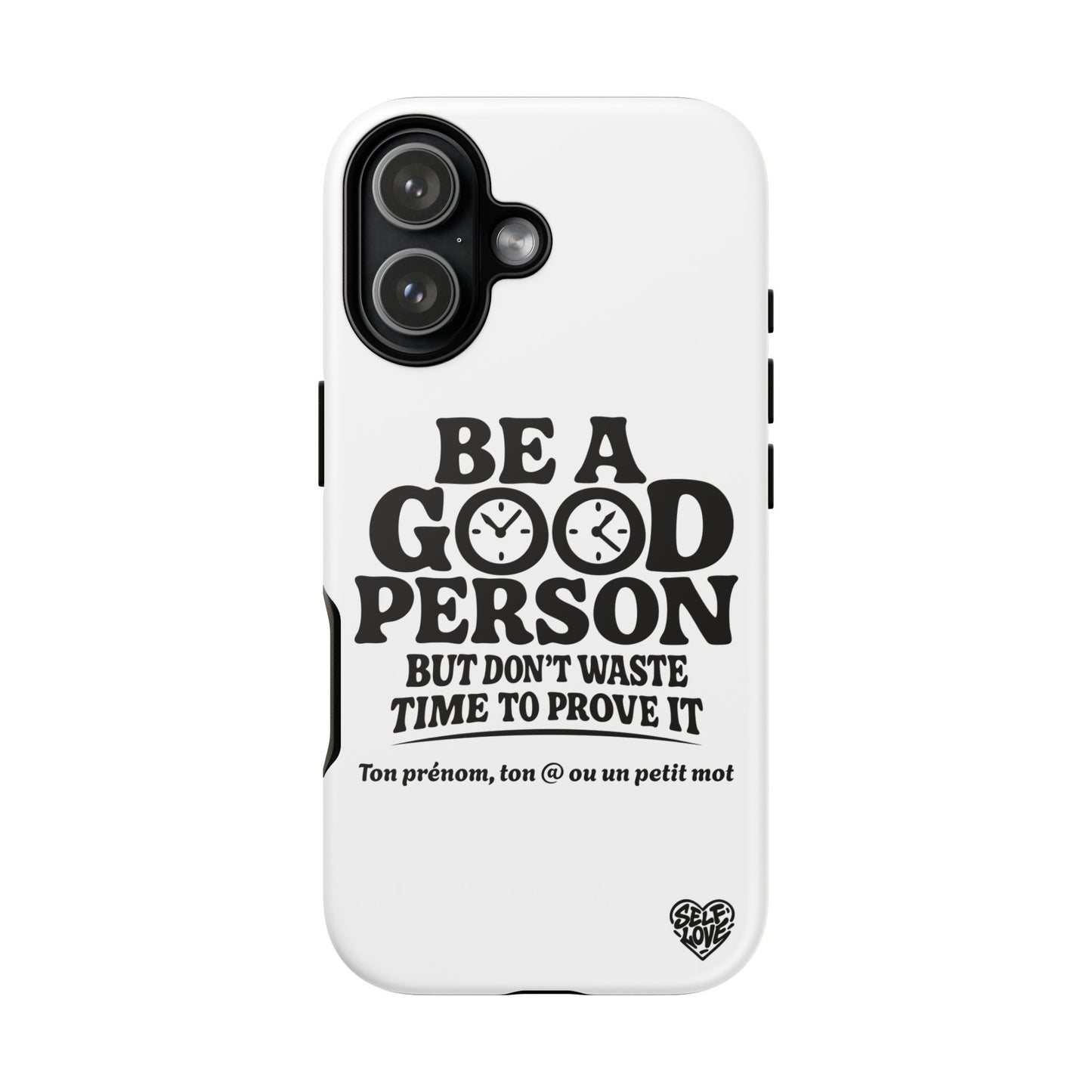 Be A Good Person - Coque iPhone (blanc)